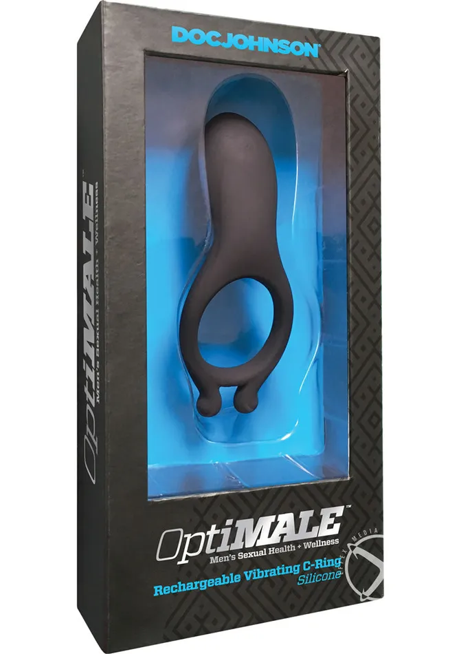 Male Sex Toys Optimale Rechargeable Silicone Vibrating Cock Ring OptiMALE