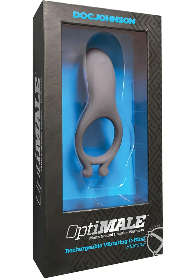 Male Sex Toys Optimale Rechargeable Silicone Vibrating Cock Ring OptiMALE