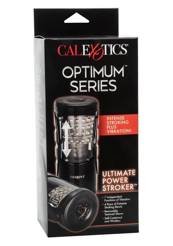 Male Sex Toys Optimum Power Optimum Power Ultimate Power Stroker Beaded Vibrating Masturbator