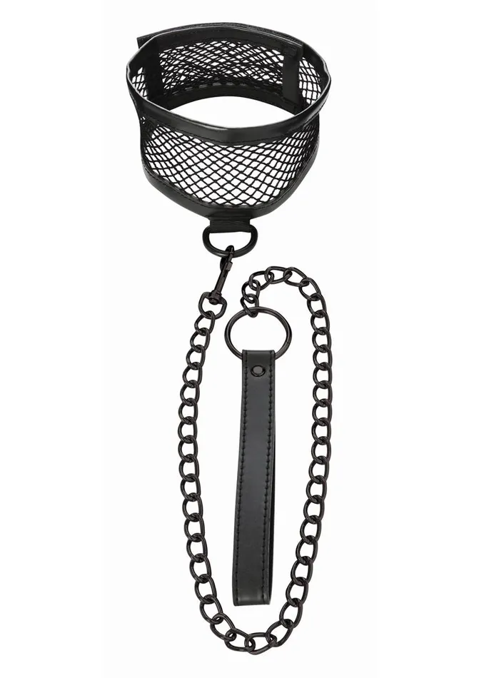 Male Sex Toys Sex and Mischief Sex and Mischief Fishnet Collar and Leash