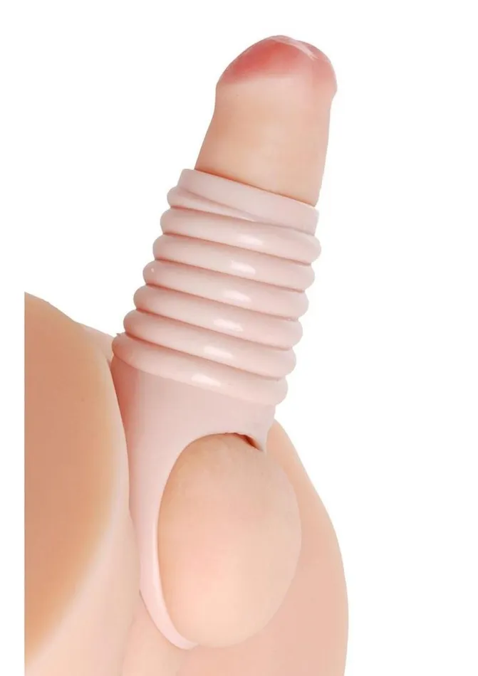Male Sex Toys Size Matters Size Matters Really Ample Ribbed Penis Enhancer Sheath