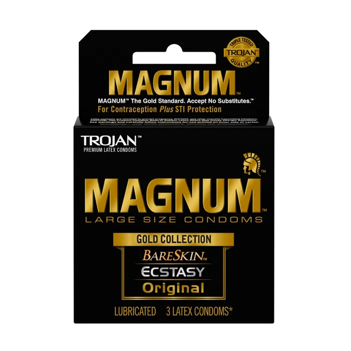 Male Sex Toys Trojan Condoms Trojan Magnum Large Size Gold Collection Condoms 3 Pack Male Sex Toys Trojan Condoms Trojan Magnum Large Size Gold Collection Condoms 3 Pack