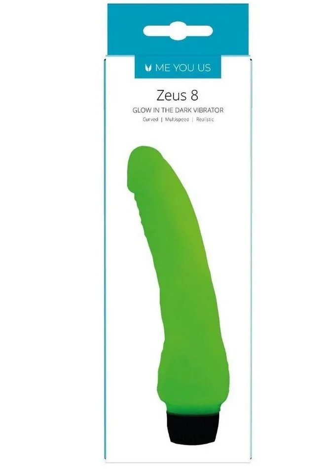 ME YOU US Zeus 8 Glow In The Dark Realistic Vibrator Me You Us Female Sex Toys
