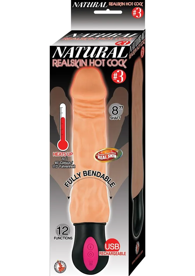 Natural Female Sex Toys Natural Realskin Hot Cock 3 Rechargeable Warming Vibrator Natural Female Sex Toys Natural Realskin Hot Cock 3 Rechargeable Warming Vibrator