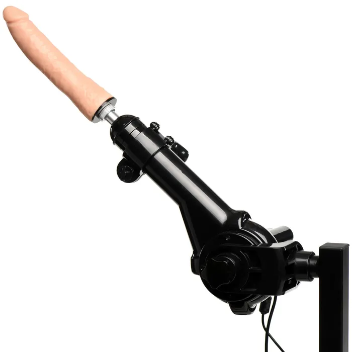 Obedience Bench With Sex Machine Black XR Brands Master Series Female Sex Toys Obedience Bench With Sex Machine Black XR Brands Master Series Female Sex Toys
