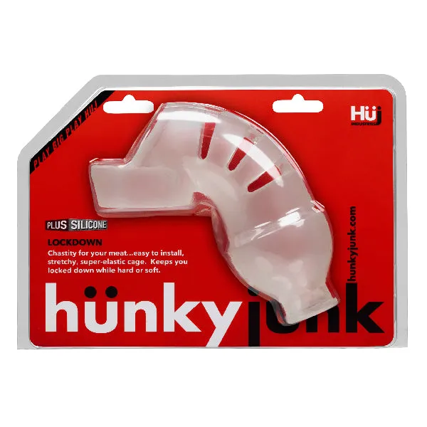 OxBalls Male Sex Toys LOCKDOWN Cage Chastity by Hunkyjunk Ice