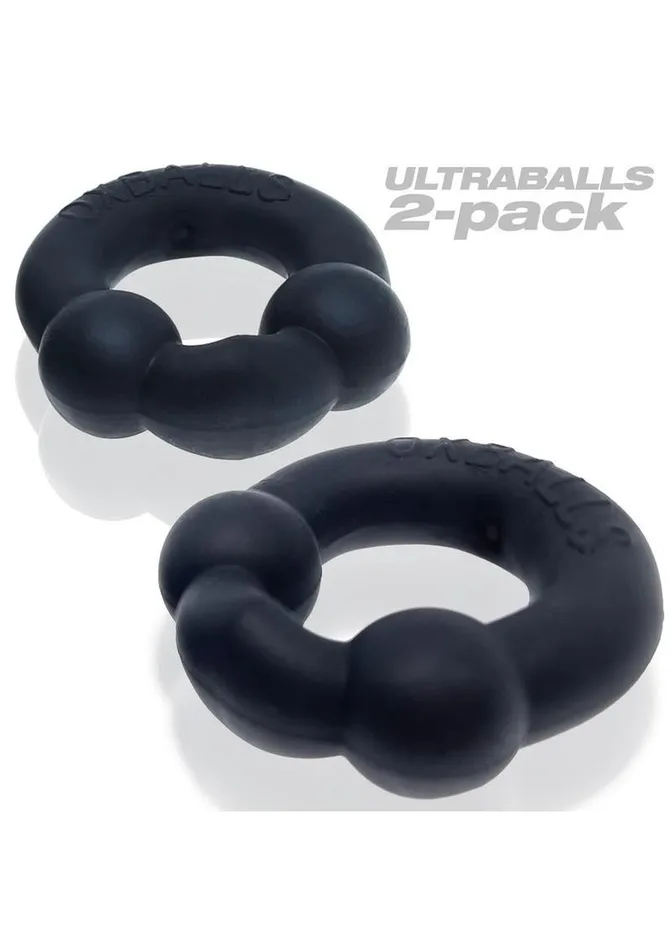 Oxballs Ultraballs Cock Ring Set 2 Pack Night Edition Oxballs Male Sex Toys