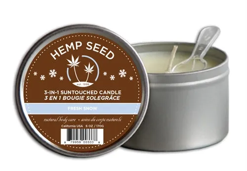 Sale Couples Hemp Seed 3in1 Massage Candle Sunsational 6 Oz