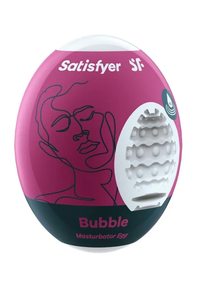 Satisfyer Masturbator Egg 3 Pack Set Bubble Satisfyer Male Sex Toys