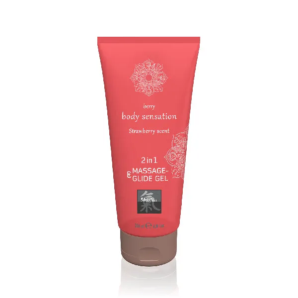 Shiatsu Massage Lubricant Strawberry 200 ml Hot Sexual Health Wellbeing