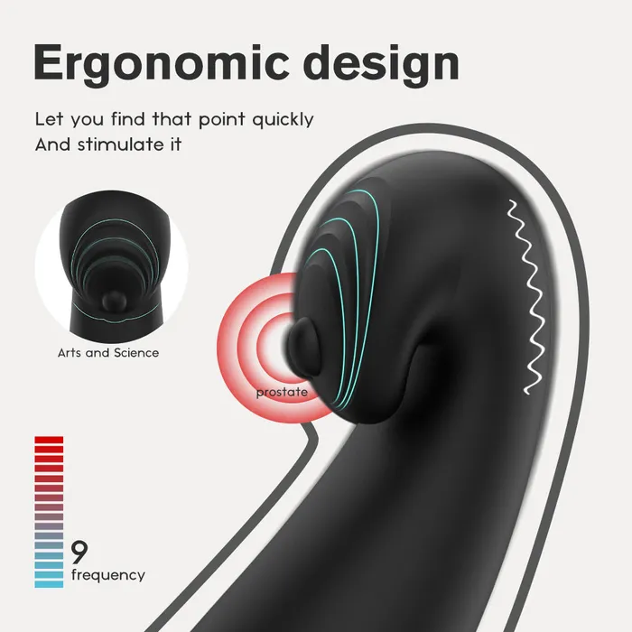 Versatile Vibrating Remote Control Cock Ring Butt Plug Prostate Massager SIMU PARADISE Male Sex Toys