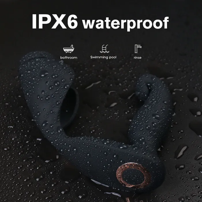 Versatile Vibrating Remote Control Cock Ring Butt Plug Prostate Massager SIMU PARADISE Male Sex Toys