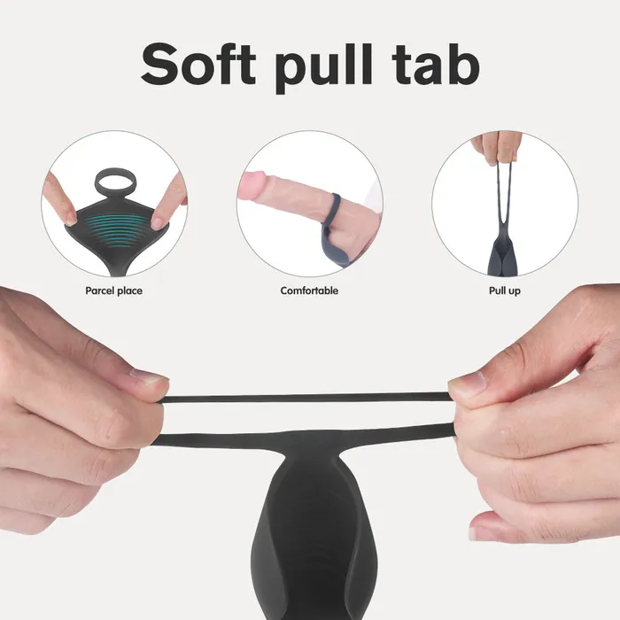 Versatile Vibrating Remote Control Cock Ring Butt Plug Prostate Massager SIMU PARADISE Male Sex Toys