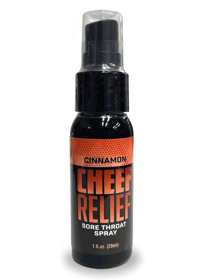 Vibrators Cheef Relief Cheef Relief Soothing Throat Spray 1oz Cinnamon