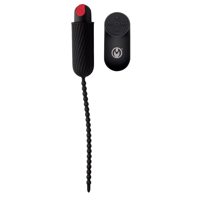 Anal 28x Dark Chain Rechargeable Remote Silicone Sound Black XR Brands