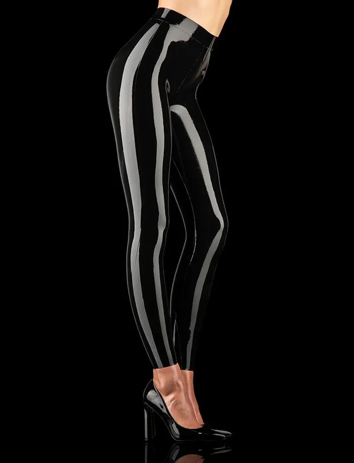 Anal Honey Birdette Latex Black Leggings