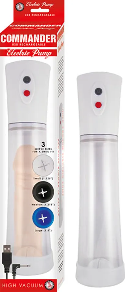 Anal Nasstoys Commander Electric Pump Clear
