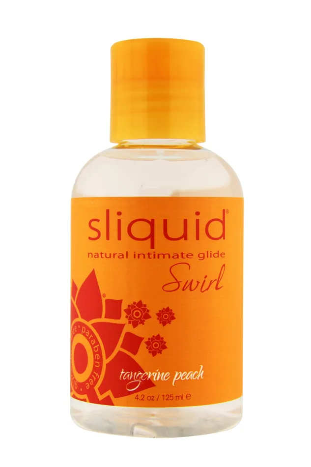 Anal Sliquid Naturals Swirl Tangerine Peach 42 Fl Oz 124 ml