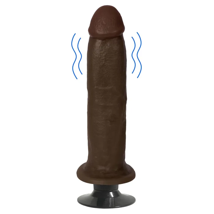 Dildos Jock JOCK 8 Vibrating Dildo No Balls Chocolate