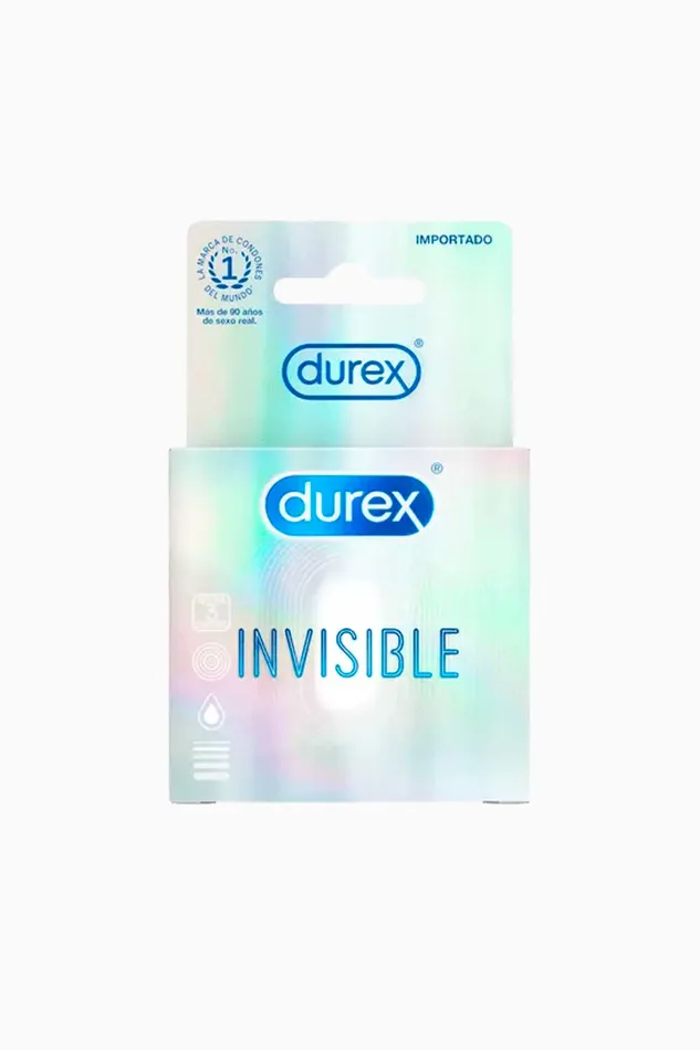 Female Sex Toys Durex INVISIBLE Condones Ultra Delgados Durex x3