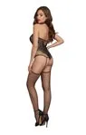 Fishnet Lace Teddy Bodystocking Attached Garters dreamgirl Bodystockings Playsuits Fishnet Lace Teddy Bodystocking Attached Garters dreamgirl Bodystockings Playsuits