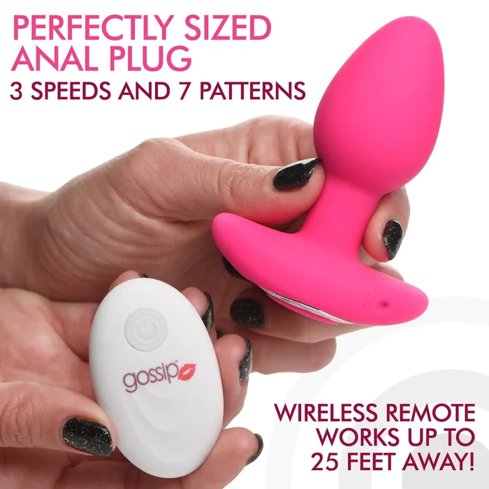 Gossip Pop Rocker 10 Function Rechargeable Butt Plug Magenta Gossip Anal
