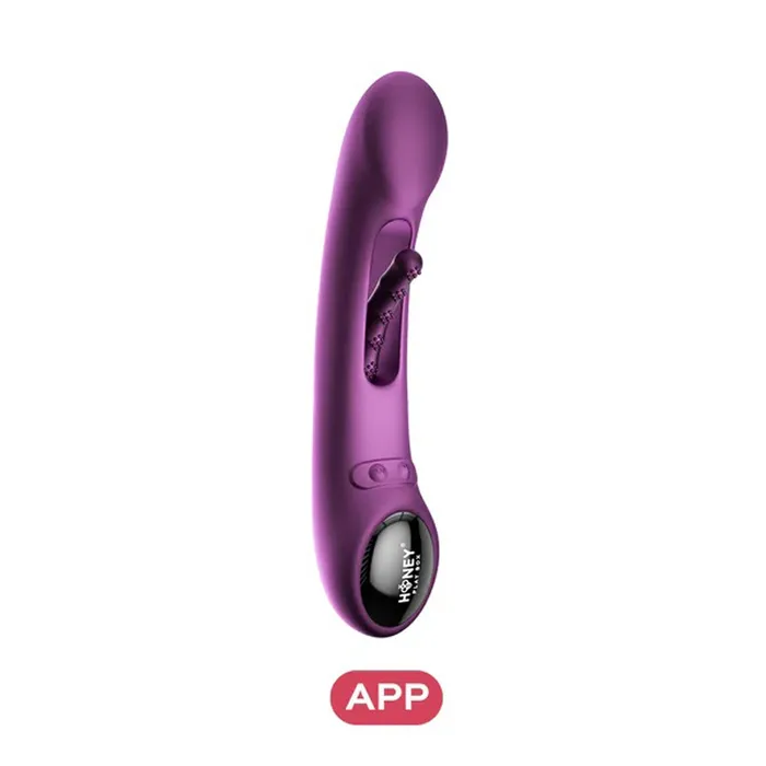 Honey Play Box Vibrators Tempo AppControlled Tapping GSpot Vibrator Purple