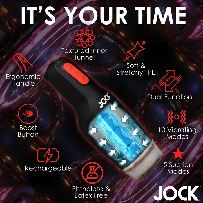 Jock Male Sex Toys Jock 15X Sucking vibrating masturbator