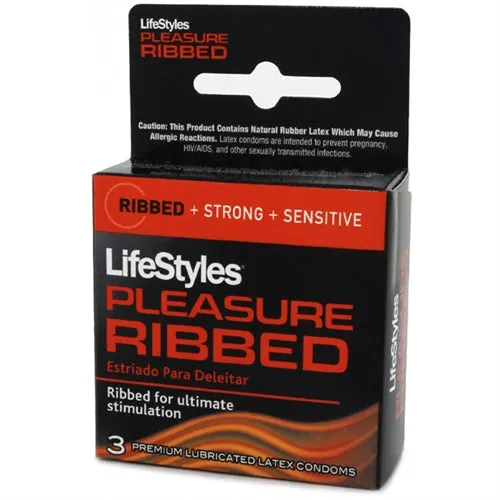 Lifestyles Pleasure Ribbed Condoms 3 Pack Paradise Marketing Female Sex Toys Lifestyles Pleasure Ribbed Condoms 3 Pack Paradise Marketing Female Sex Toys