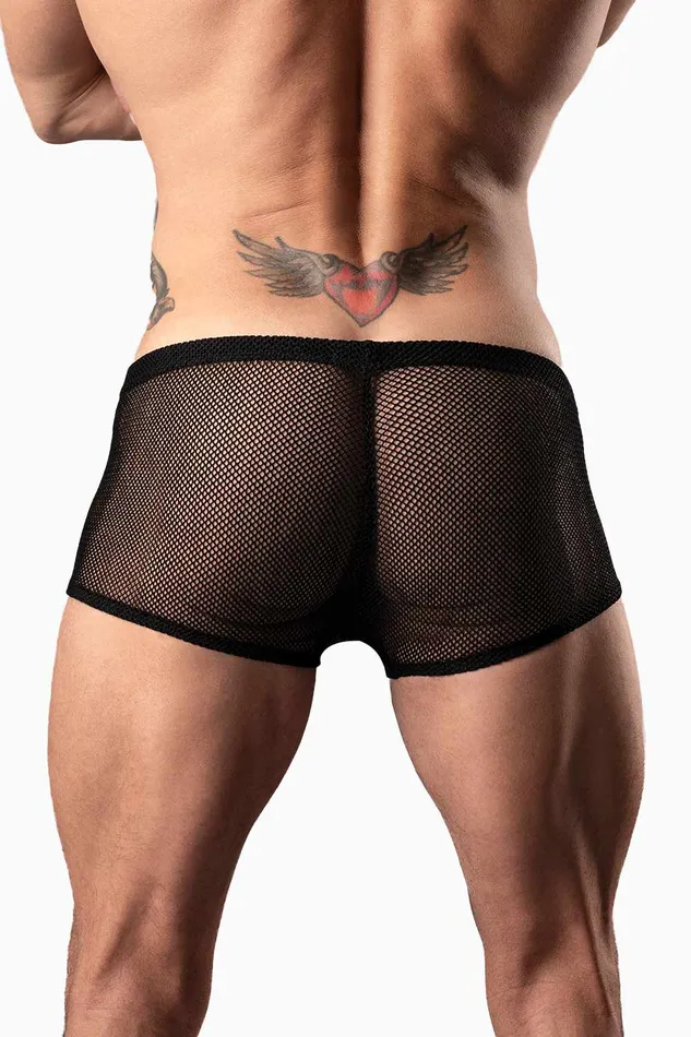 Male Power Vibrators STRECH NET Boxer Malla Transparente