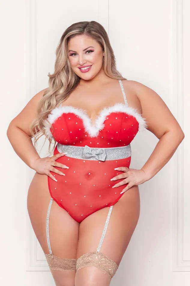 Male Sex Toys 2024 Holiday Sale Rhinestone Studded Mesh Teddy With Marabou Trim XLarge Red Male Sex Toys 2024 Holiday Sale Rhinestone Studded Mesh Teddy With Marabou Trim XLarge Red