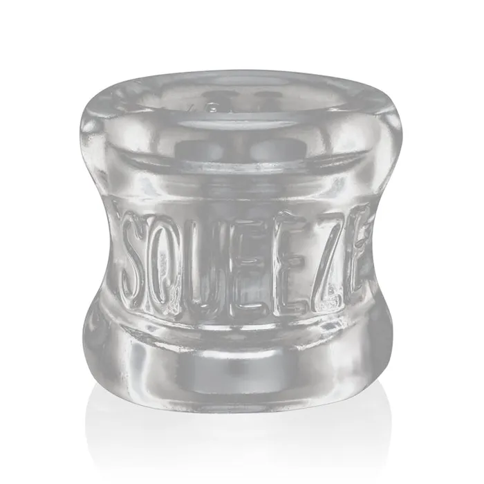 Male Sex Toys Oxballs Squeeze Soft Grip Ballstretcher Clear