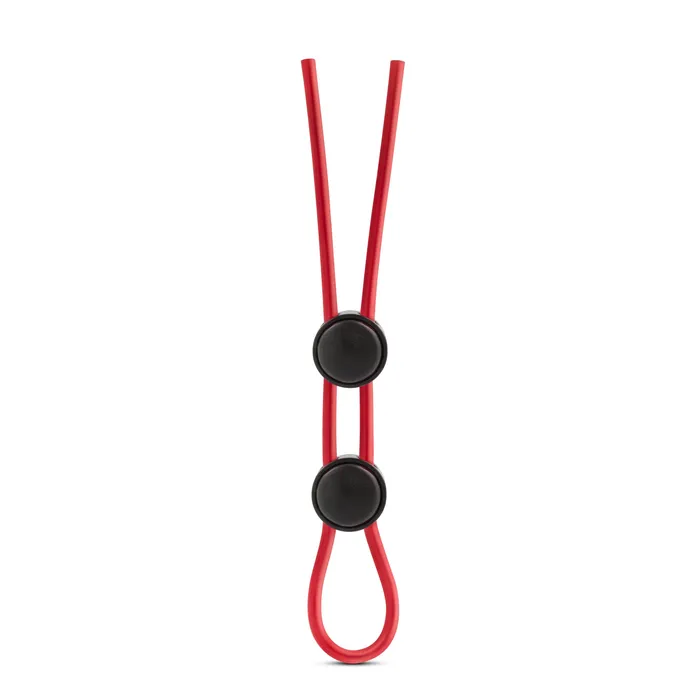 Male Sex Toys Stay Hard Silicone Double Loop Cock Ring Red Blush