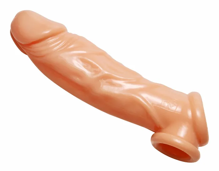 Male Sex Toys XR Brands Realistic Flesh Penis Enhancer and Ball Stretcher