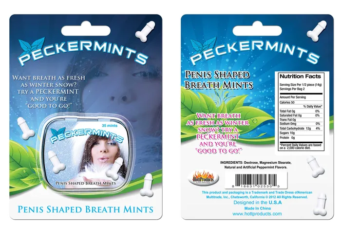 Peckermints Blister Card Hott Products Vibrators