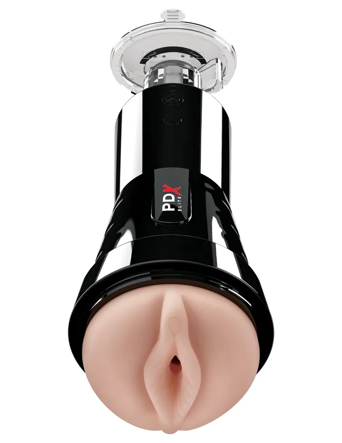 Pipedream Pdx Elite Cock Compressor Vibrating Stroker Male Sex Toys