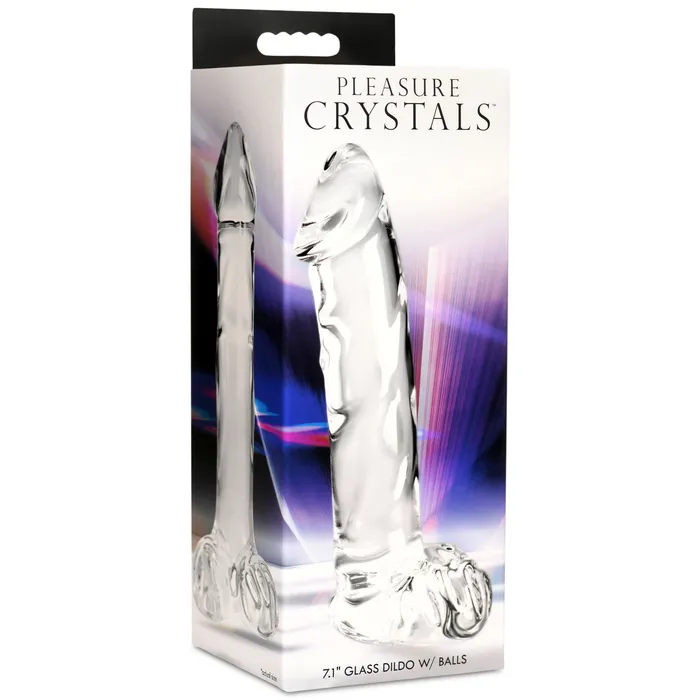 Pleasure Crystals Female Sex Toys Pleasure Crystals 71 Glass Dildo with balls Pleasure Crystals Female Sex Toys Pleasure Crystals 71 Glass Dildo with balls