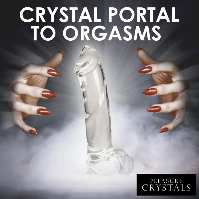 Pleasure Crystals Female Sex Toys Pleasure Crystals 71 Glass Dildo with balls Pleasure Crystals Female Sex Toys Pleasure Crystals 71 Glass Dildo with balls