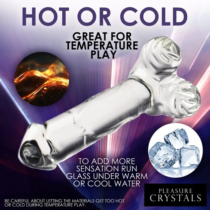 Pleasure Crystals Female Sex Toys Pleasure Crystals 71 Glass Dildo with balls Pleasure Crystals Female Sex Toys Pleasure Crystals 71 Glass Dildo with balls