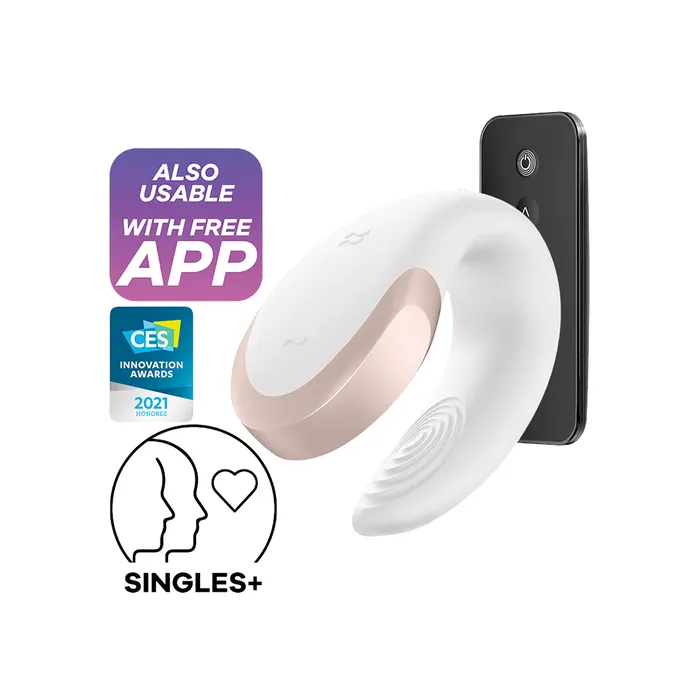 Satisfyer Satisfyer Double Love White App Enabled Vibrators