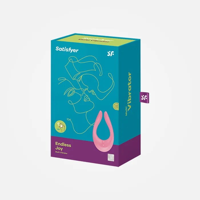 Satisfyer Vibrators Endless Joy Pink Rechargeable Couples Stimulator