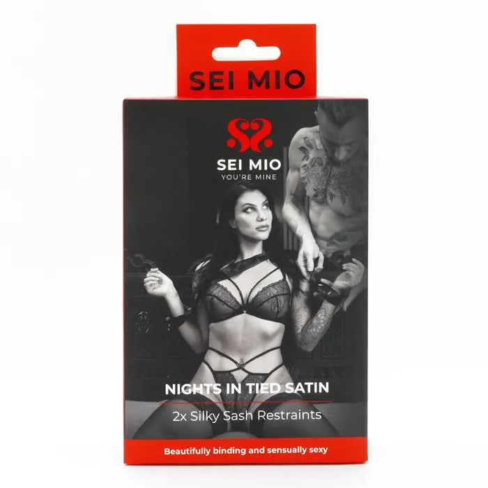 SEI MIO Nights in Tied Satin Silky Sash Restraints Female Sex Toys