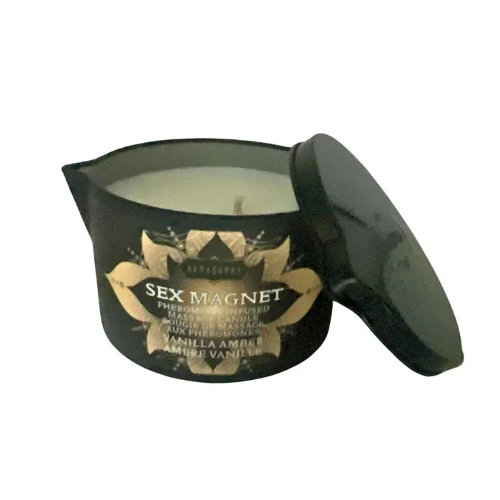 Sex Magnet Pheromone Massage Candle 6oz Vanilla Kama Sutra Couples