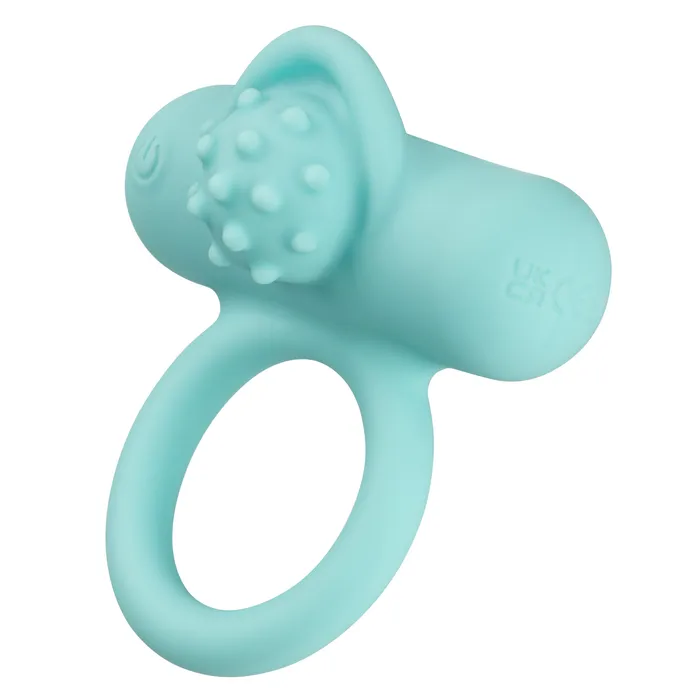Silicone Rechargeable Nubby Lovers Delight Blue CalExotics Vibrators