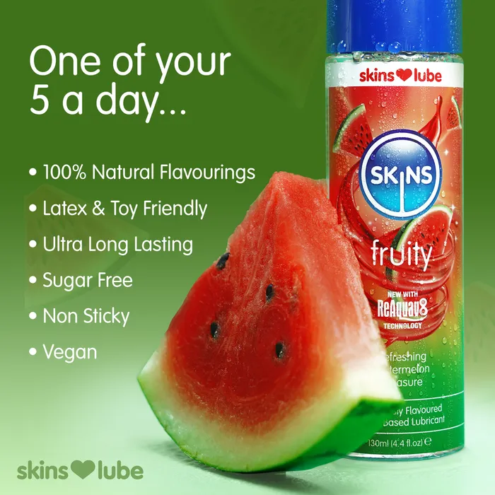 Skins Skins Fruity Watermelon Water Based Lubricant 130ml Lubricants