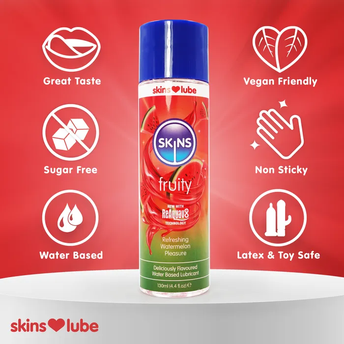 Skins Skins Fruity Watermelon Water Based Lubricant 130ml Lubricants