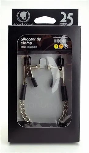 Spartacus Male Sex Toys Adjustable Alligator Clamps Link Chain