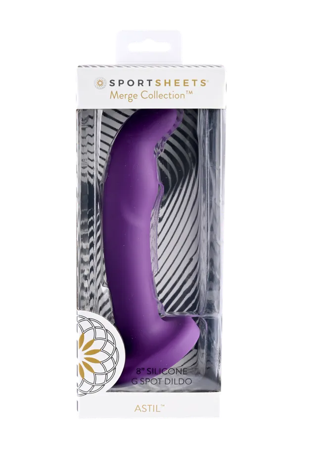Sportsheets Merge Collection Astil 8 Solid Silicone GSpot Dildo ItsForMyFriend Female Sex Toys