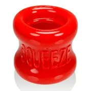 Squeeze Soft Grip Ballstretcher Red Oxballs Male Sex Toys
