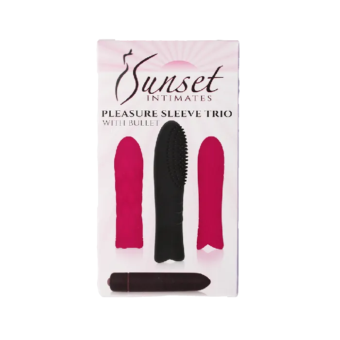 Sunset Intimates Female Sex Toys Bullet Pleasure Sleeve Trio